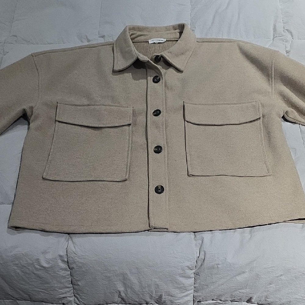 beachlunchlounge Light Tan Utility Shaket Sz Xl - Picture 5 of 11